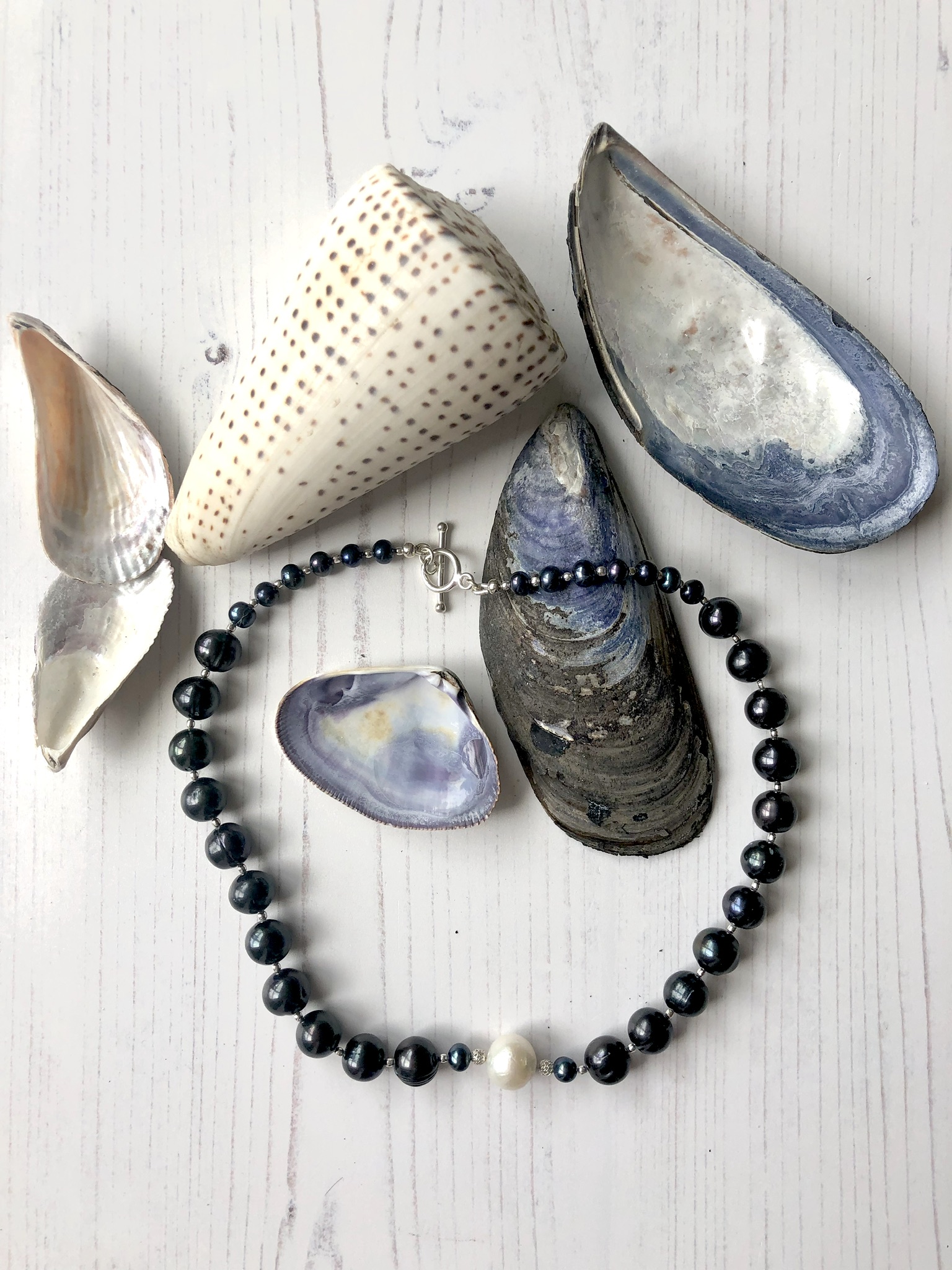 Black Pearl Necklace