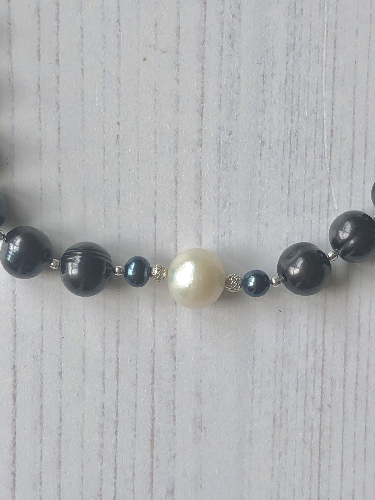 Black Pearl Necklace - Image 3