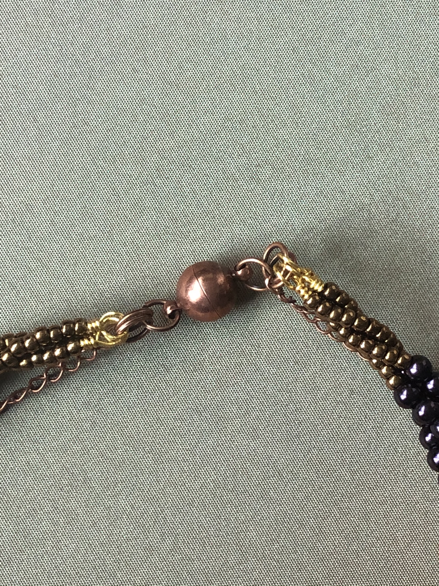 Druzy and Shell Pearl Twist Necklace - Image 4