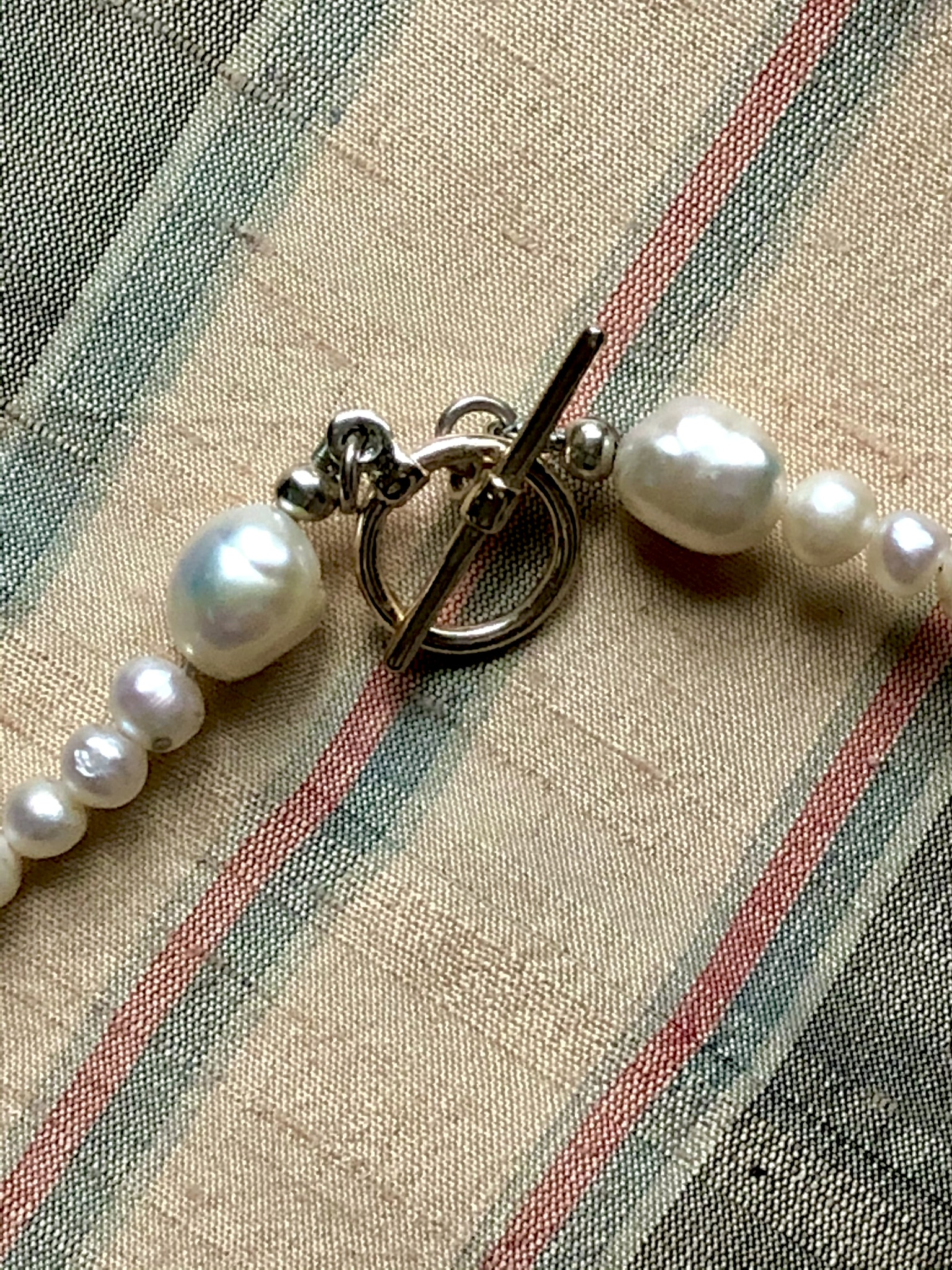 Plaited Freshwater Pearl Necklace - Image 4