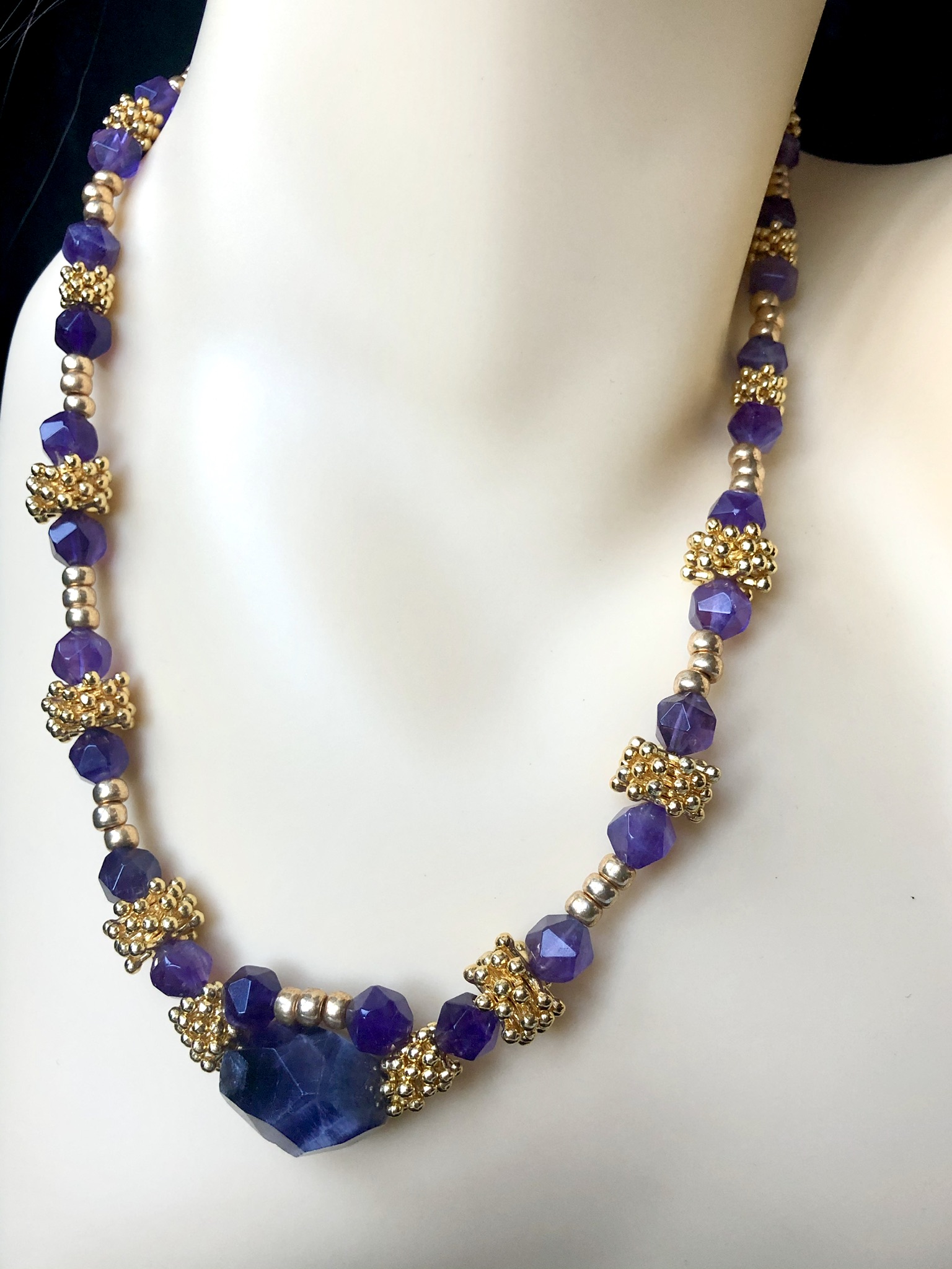 Amethyst Bead Earrings - Image 5