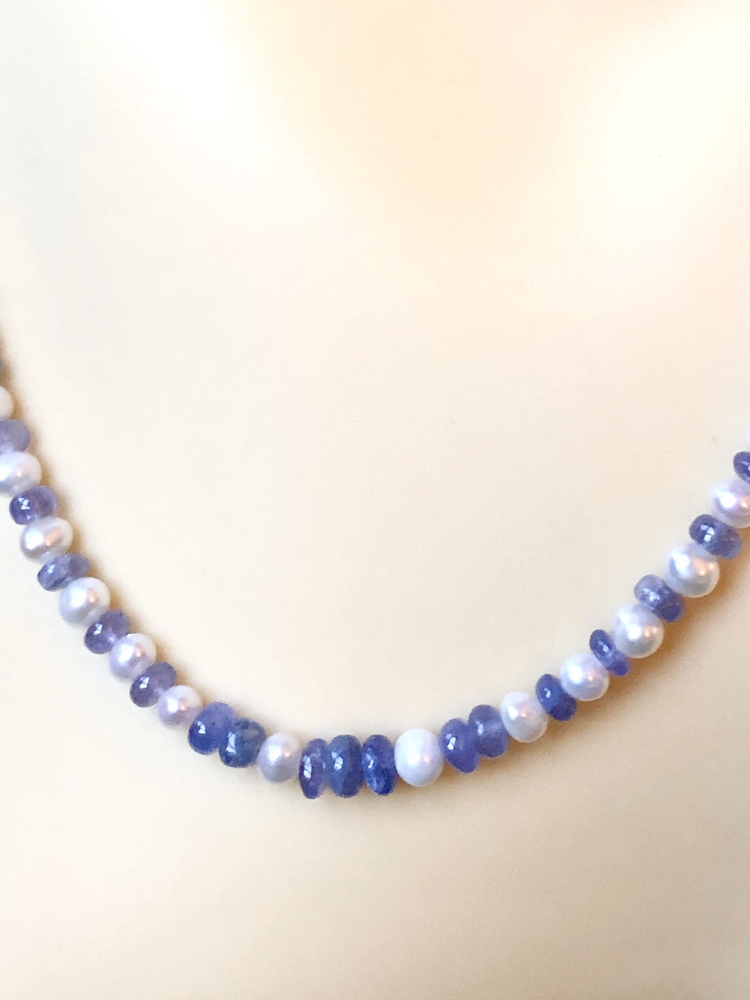 Tanzanite and Pearl Necklace - Image 2