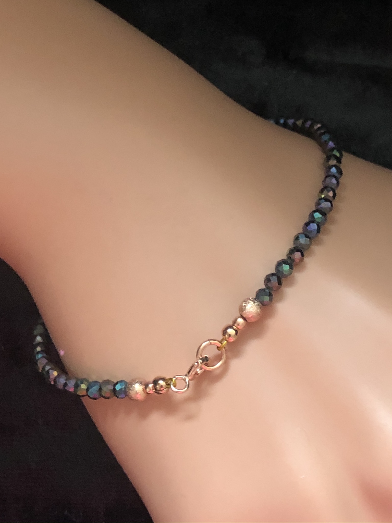 Colour Coated Black Spinel Bracelet - Image 3