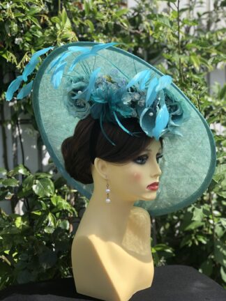 Image for Aqua fascinator 6