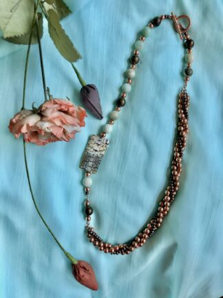 Image for Cappuccino agate necklace 1