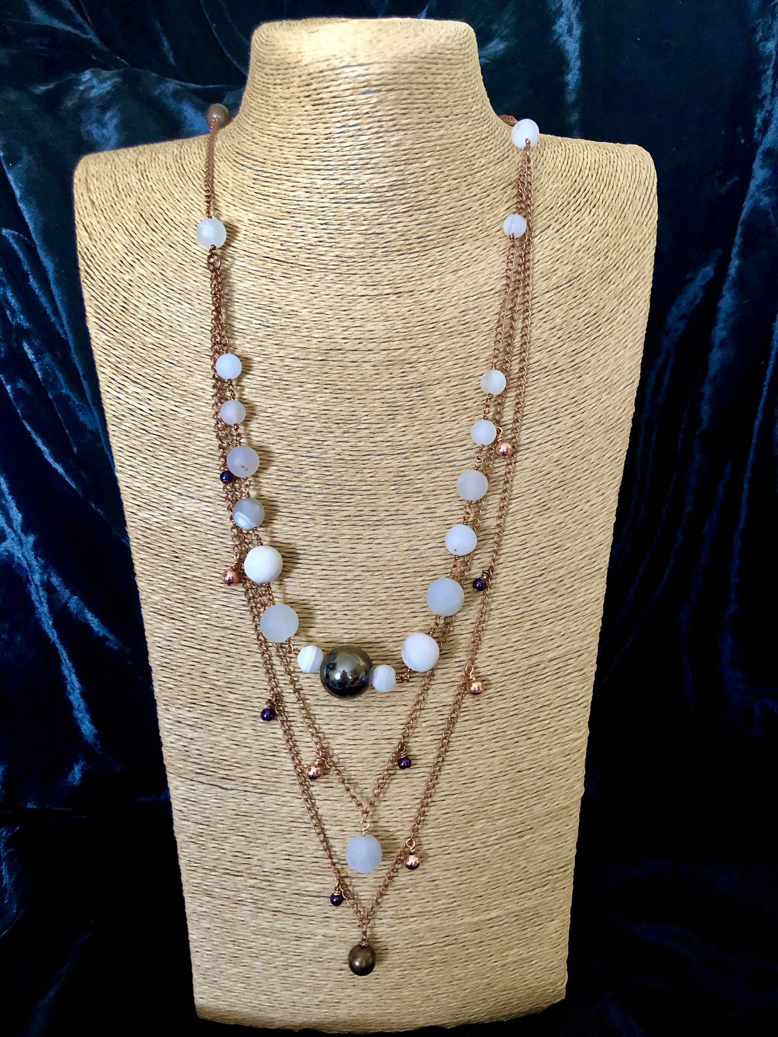 Image for Layered Druzy necklace 1