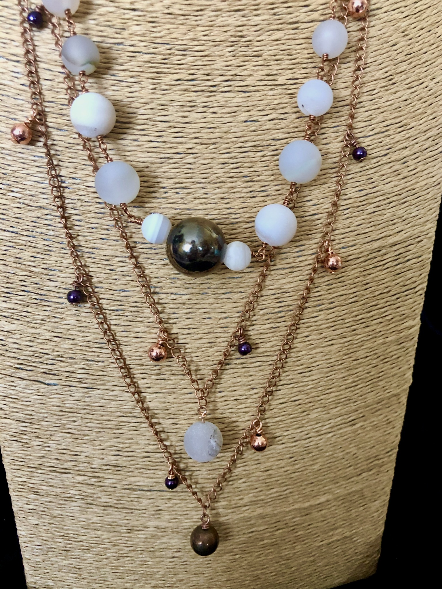 Image for Layered Druzy necklace 2