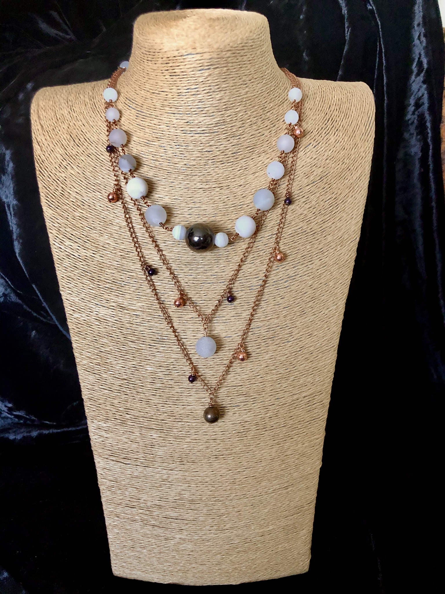 Image for Layered Druzy necklace 3