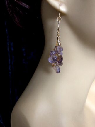 Image for Ametrine Paper Clip Earrings 3