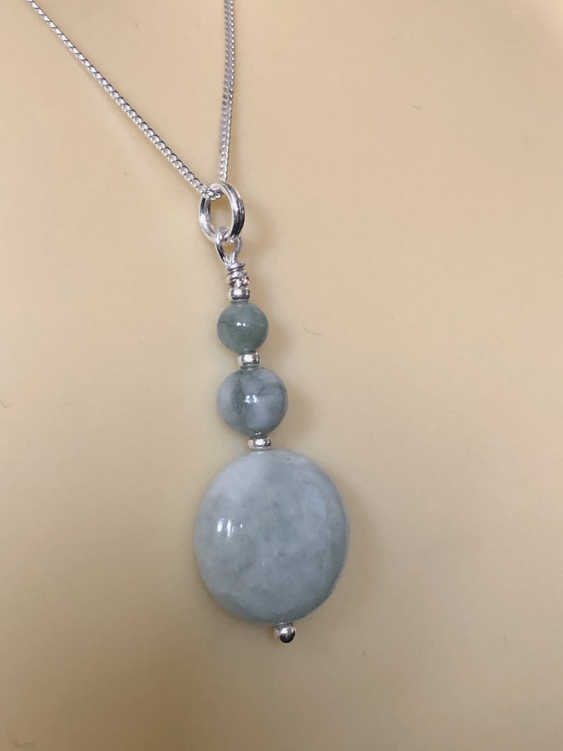 Image for Burmese Jadeite Coin Pendant 3