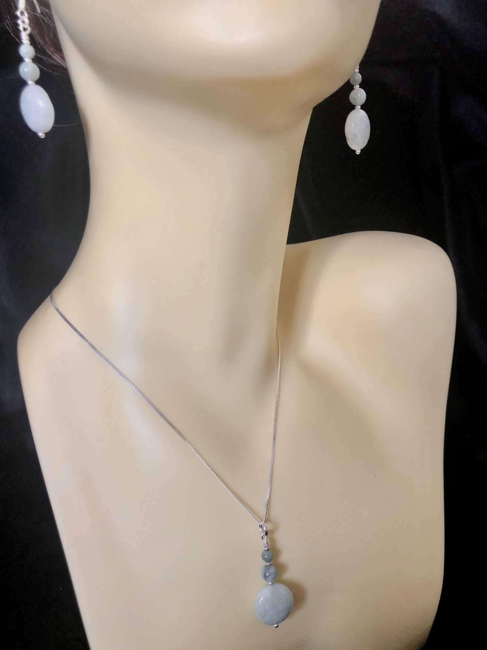 Image for Burmese Jadeite Coin Pendant 4