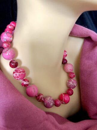 Image for Pink Terra Jasper Necklace 2