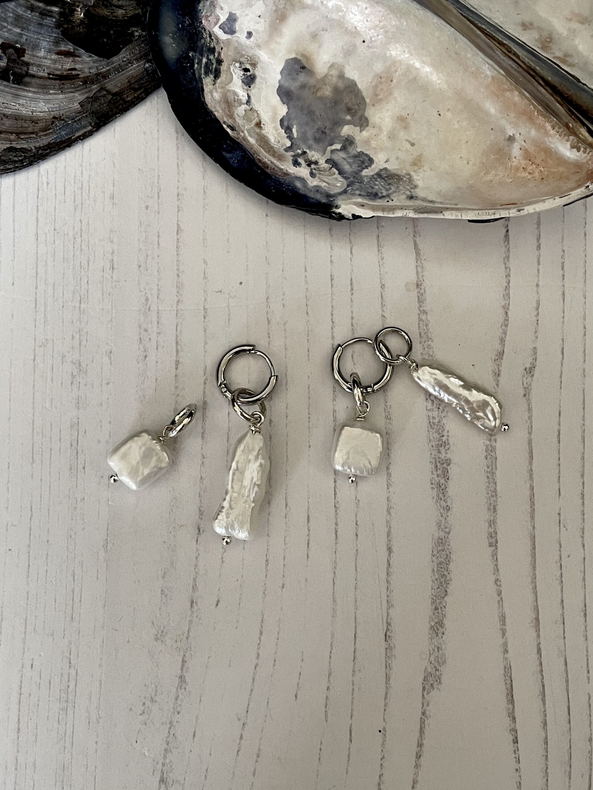 Ring the Changes Peacock Pearl Earrings - Image 8