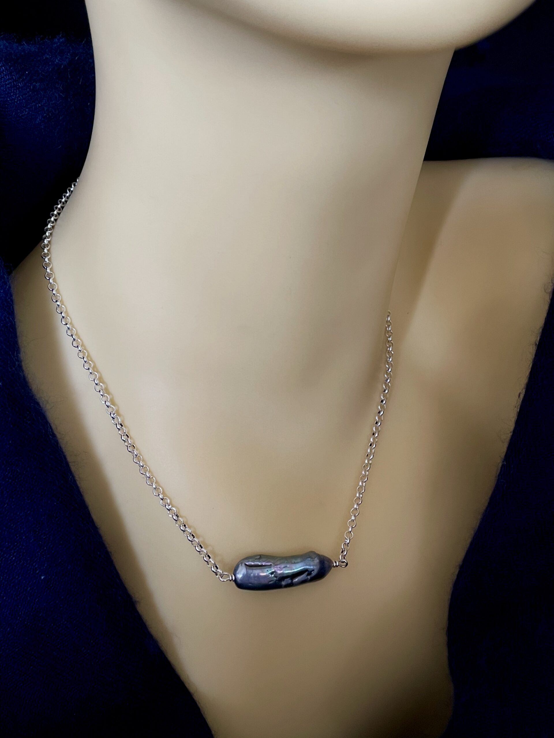 Image for Peacock biwa pearl necklace 1