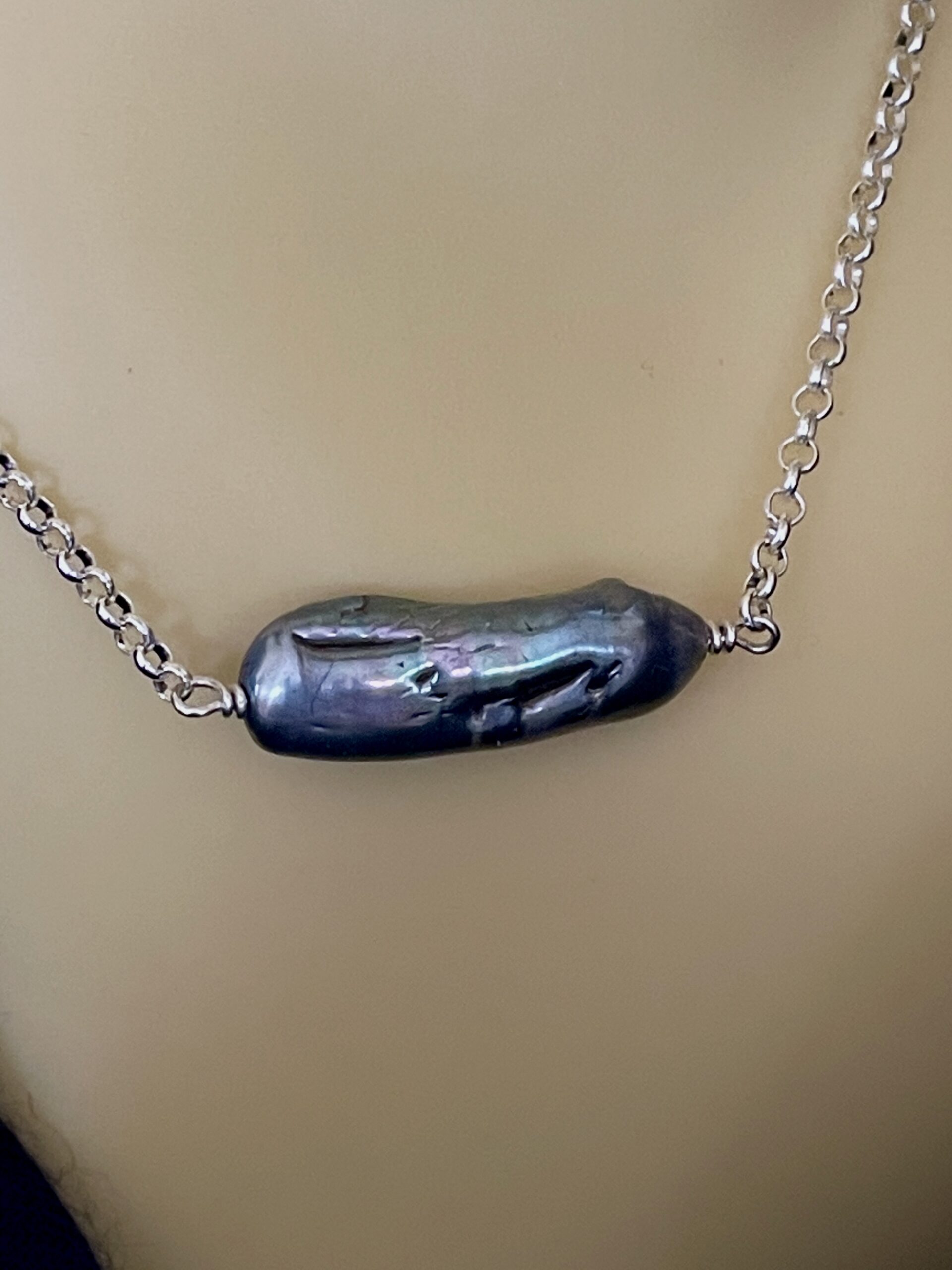 Image for Peacock biwa pearl necklace 2