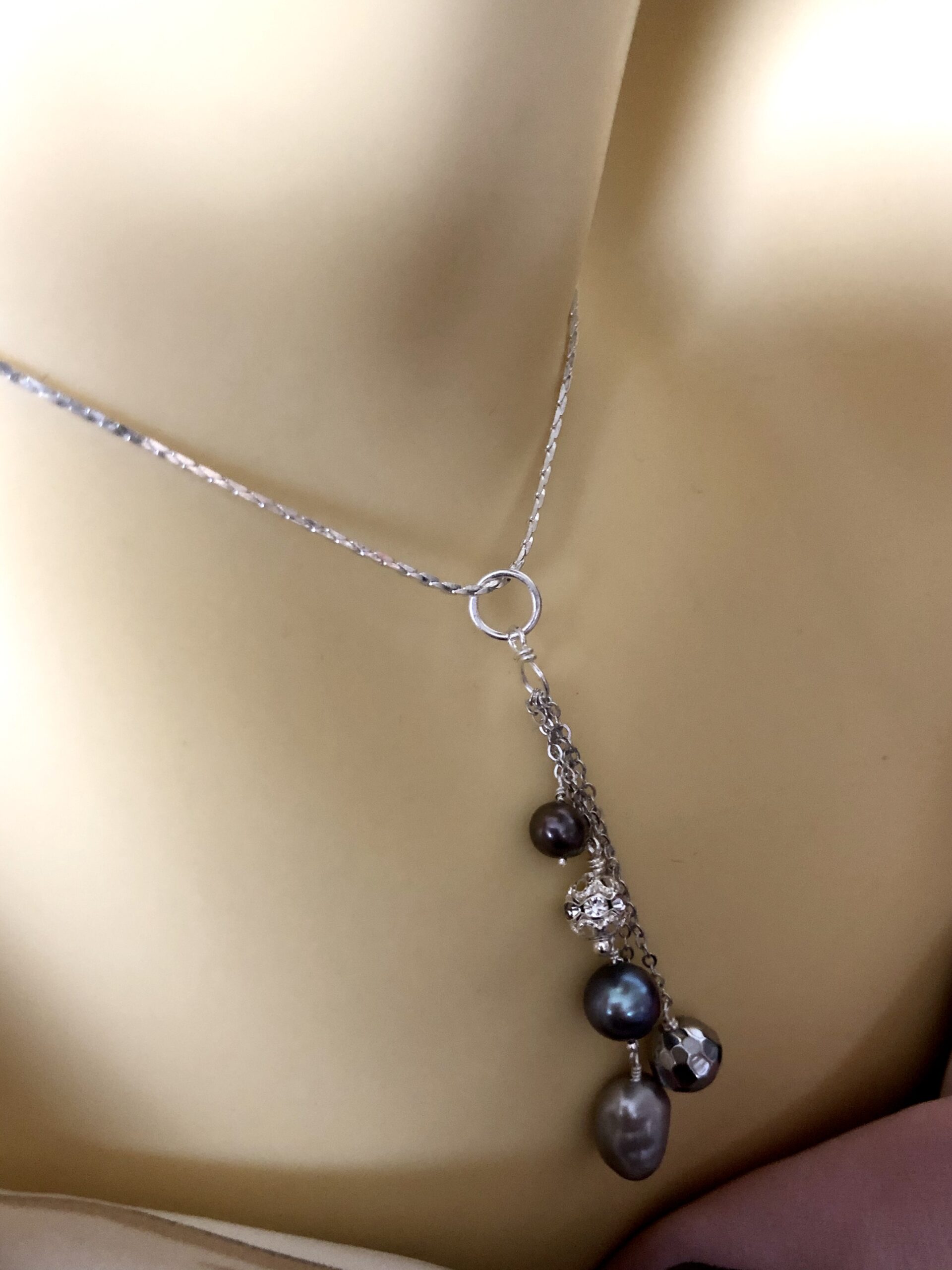 Image forSilvery Waterfall Pendant 1