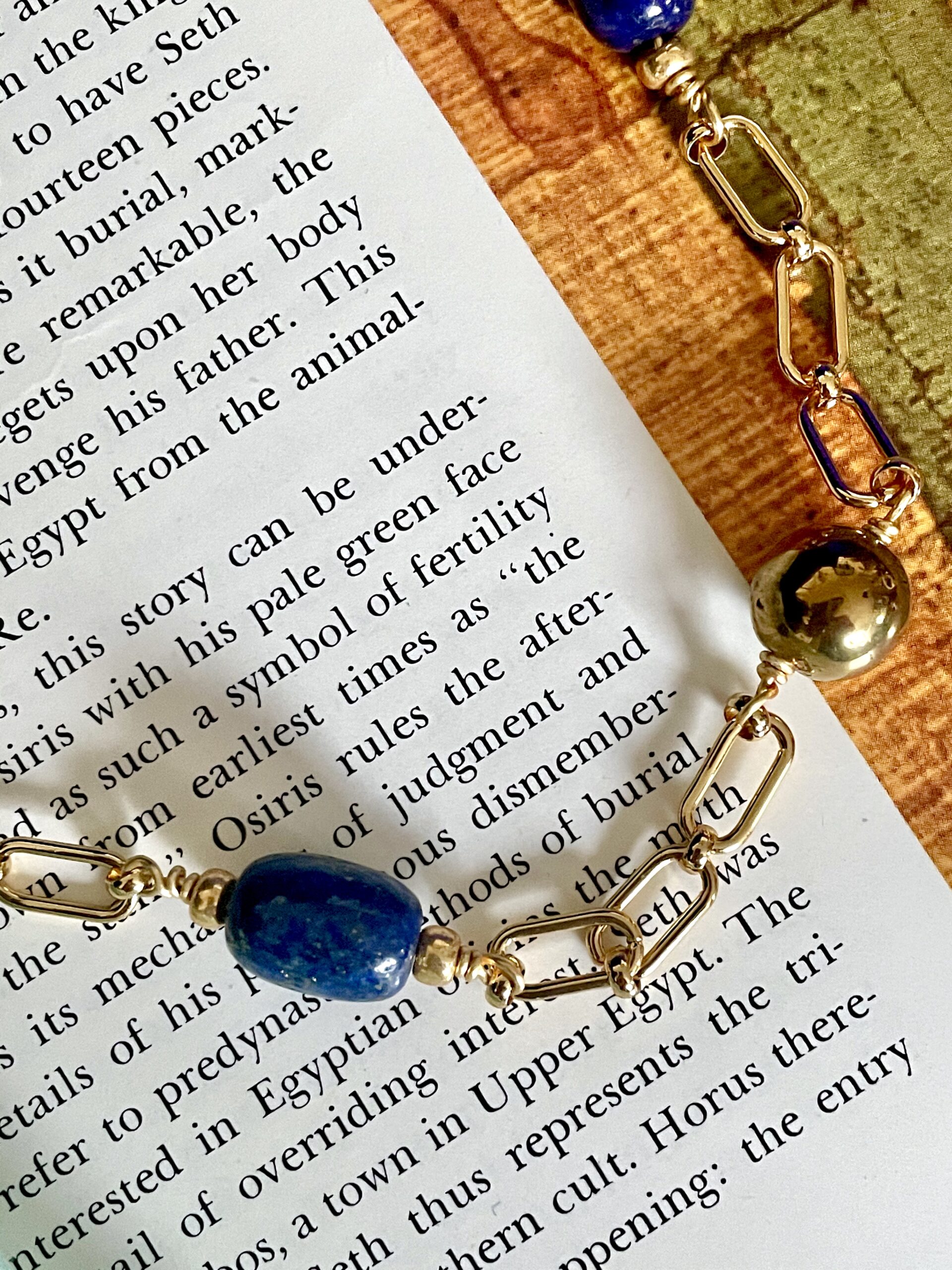 Image for Cleo Lapis Lazuli Necklace 2